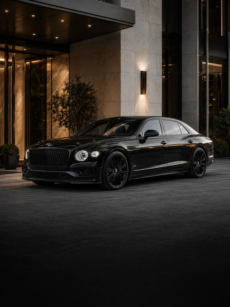 Чёрный Bentley Flying Spur